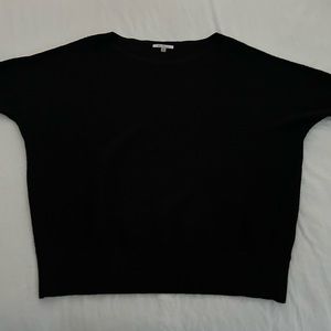 Pre Owned Vila Milano Black, short sleeve, ribbed sweater in Excellent condition